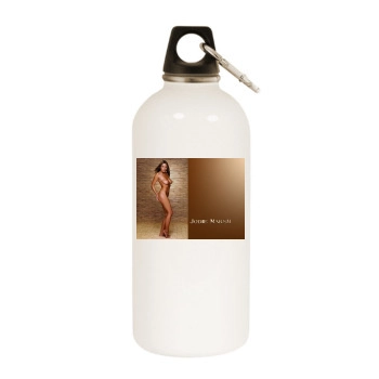 Jodie Marsh White Water Bottle With Carabiner