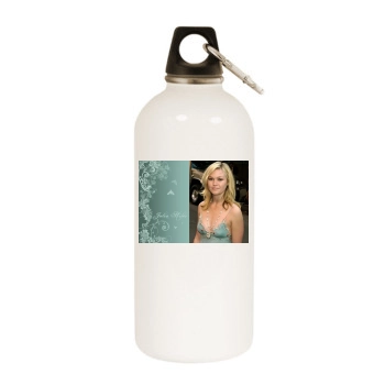 Julia Stiles White Water Bottle With Carabiner