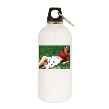 Katherine Heigl White Water Bottle With Carabiner