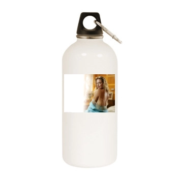 Katherine Heigl White Water Bottle With Carabiner