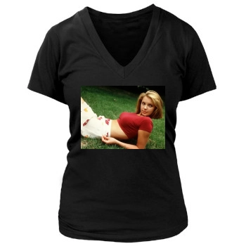 Katherine Heigl Women's Deep V-Neck TShirt