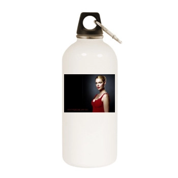 Katherine Heigl White Water Bottle With Carabiner