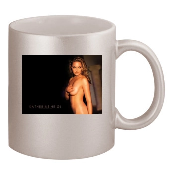 Katherine Heigl 11oz Metallic Silver Mug