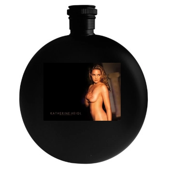 Katherine Heigl Round Flask