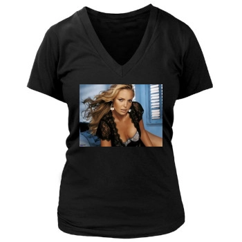 Katherine Heigl Women's Deep V-Neck TShirt