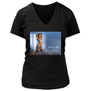 Katherine Heigl Women's Deep V-Neck TShirt