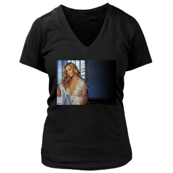 Katherine Heigl Women's Deep V-Neck TShirt