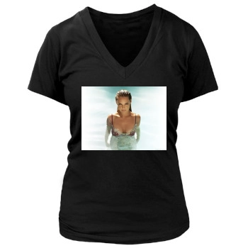 Katherine Heigl Women's Deep V-Neck TShirt