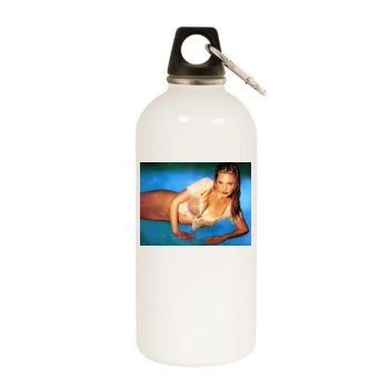 Katherine Heigl White Water Bottle With Carabiner