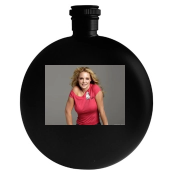 Katherine Heigl Round Flask