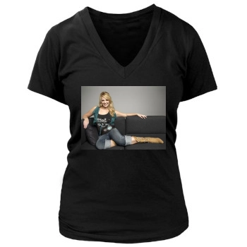 Katherine Heigl Women's Deep V-Neck TShirt