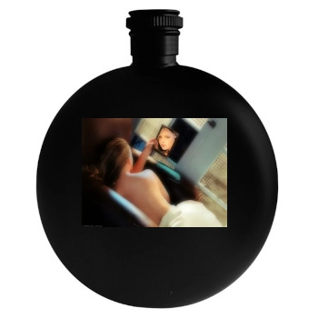 Katherine Heigl Round Flask