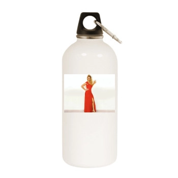 Katherine Heigl White Water Bottle With Carabiner