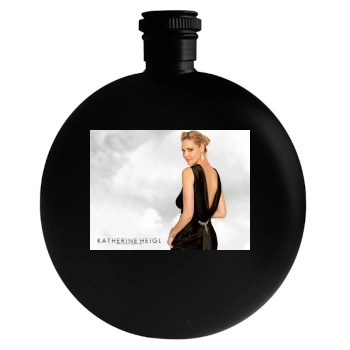 Katherine Heigl Round Flask