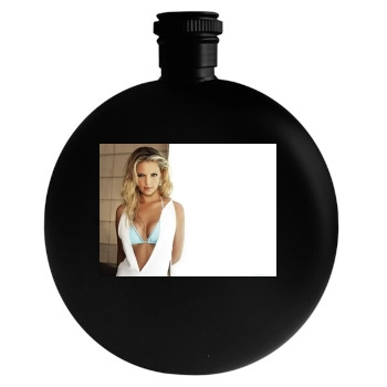 Katherine Heigl Round Flask