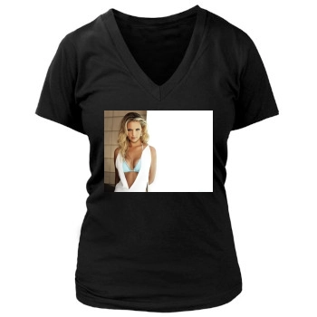 Katherine Heigl Women's Deep V-Neck TShirt