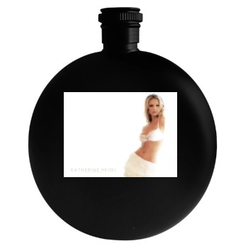 Katherine Heigl Round Flask