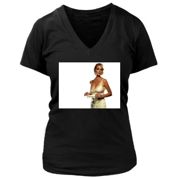 Katherine Heigl Women's Deep V-Neck TShirt