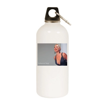 Katherine Heigl White Water Bottle With Carabiner