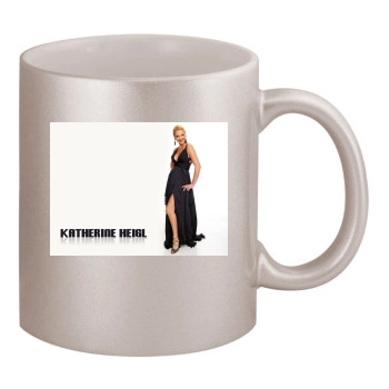 Katherine Heigl 11oz Metallic Silver Mug