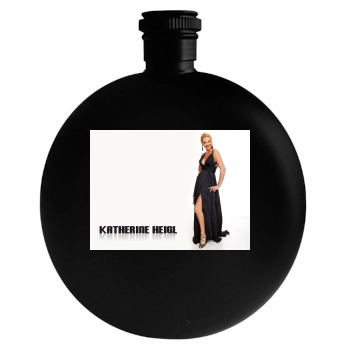 Katherine Heigl Round Flask