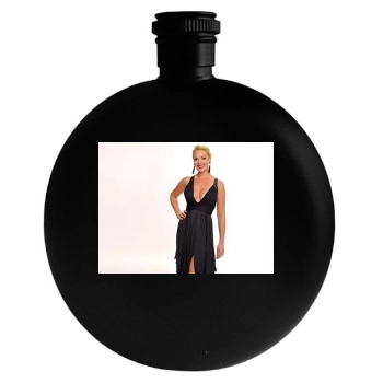 Katherine Heigl Round Flask