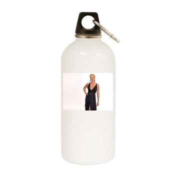 Katherine Heigl White Water Bottle With Carabiner