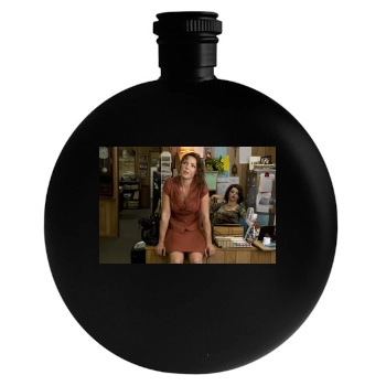 Katherine Heigl Round Flask