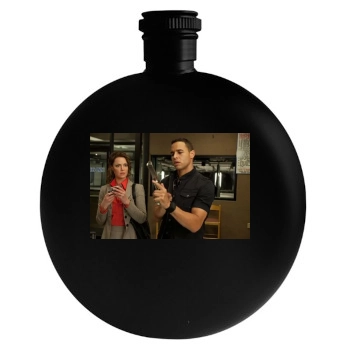 Katherine Heigl Round Flask