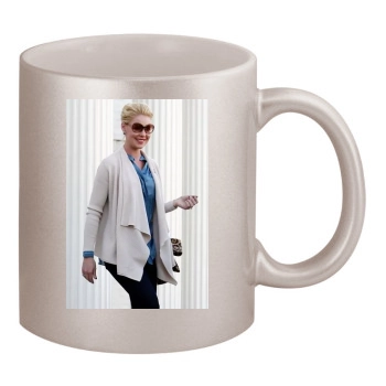 Katherine Heigl 11oz Metallic Silver Mug