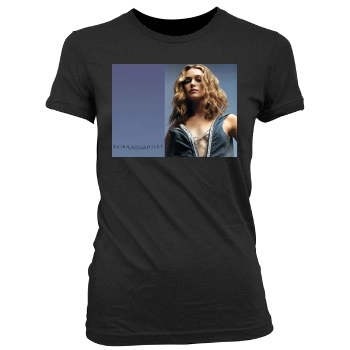 Keira Knightley Women's Junior Cut Crewneck T-Shirt