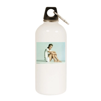 Keira Knightley White Water Bottle With Carabiner