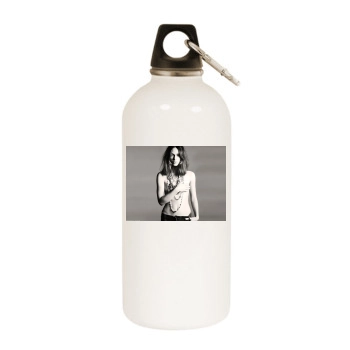 Keira Knightley White Water Bottle With Carabiner