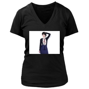 Lena Headey Women's Deep V-Neck TShirt