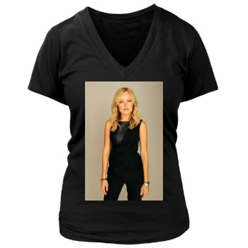 Malin Akerman Women's Deep V-Neck TShirt