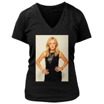 Malin Akerman Women's Deep V-Neck TShirt