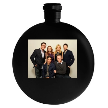 Malin Akerman Round Flask