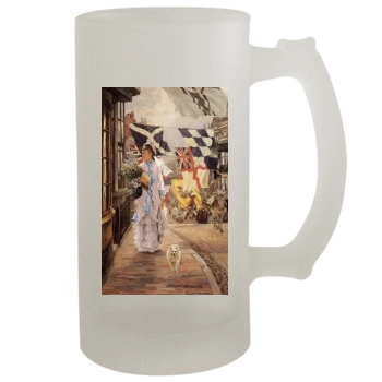 James Tissot 16oz Frosted Beer Stein