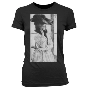 James Tissot Women's Junior Cut Crewneck T-Shirt