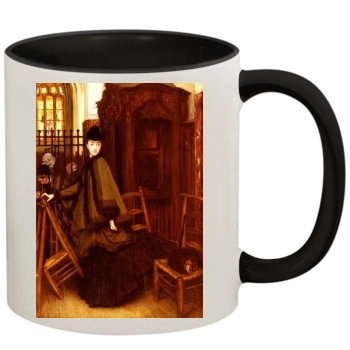 James Tissot 11oz Colored Inner & Handle Mug