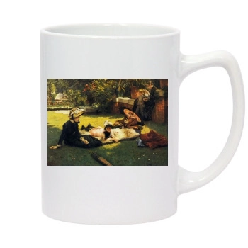 James Tissot 14oz White Statesman Mug