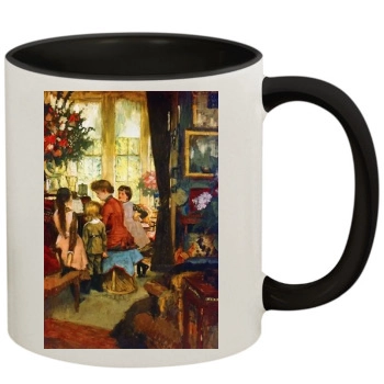 James Tissot 11oz Colored Inner & Handle Mug