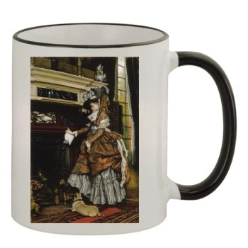 James Tissot 11oz Colored Rim & Handle Mug