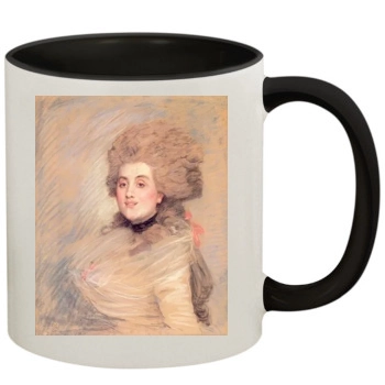 James Tissot 11oz Colored Inner & Handle Mug