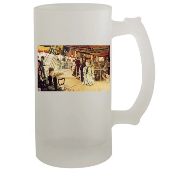 James Tissot 16oz Frosted Beer Stein