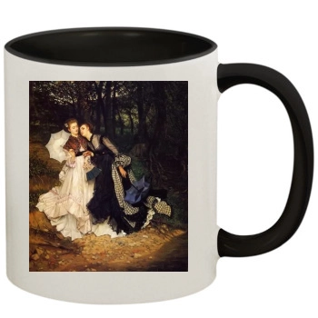 James Tissot 11oz Colored Inner & Handle Mug