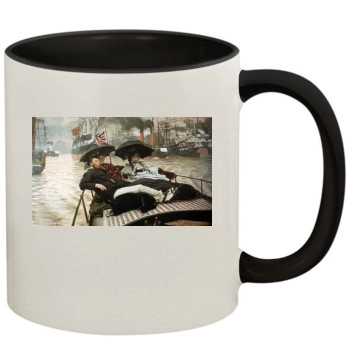 James Tissot 11oz Colored Inner & Handle Mug