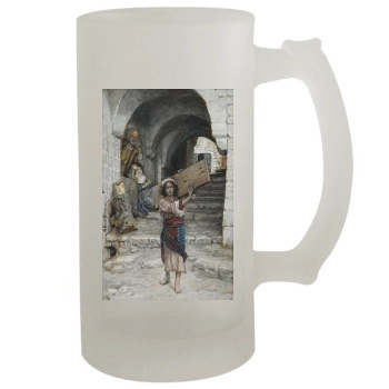 James Tissot 16oz Frosted Beer Stein