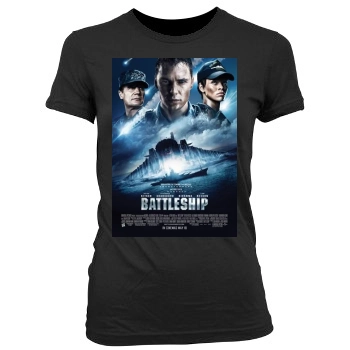 Battleship (2012) Women's Junior Cut Crewneck T-Shirt