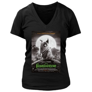 Frankenweenie (2012) Women's Deep V-Neck TShirt